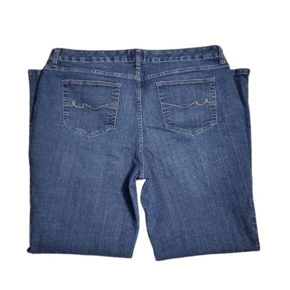 St. John's Bay Women's Straight Leg Denim Jeans 18W Plus - Picture 3 of 6